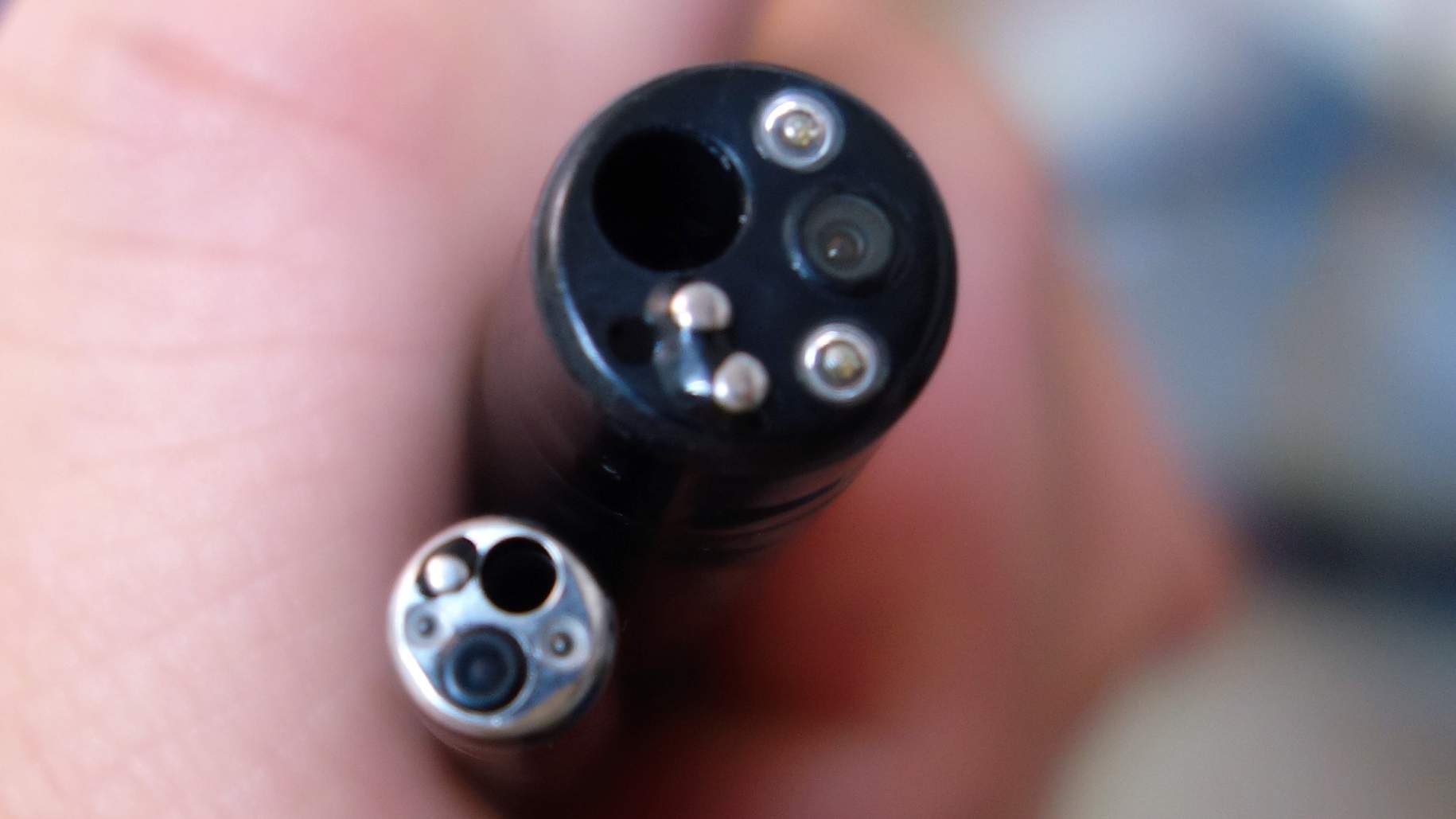 Figure 3. An endoscope with its ports is demonstrated.